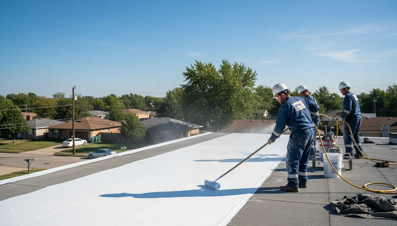 Commercial roof coating in Bellevue, MI near me